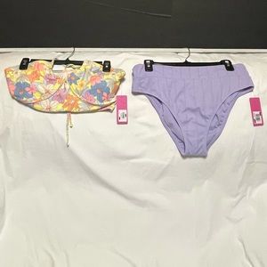 Ninety-Nine Women’s Top and Bottom Bikini Swim Set Size L (11-13) NWT